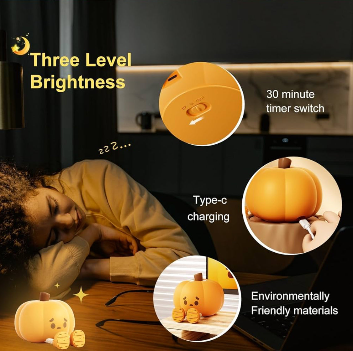 Pumpkins Night Lamp
